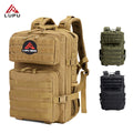Multi-Functional Tactical Outdoor Hiking Camping Backpack MOLLE Webbing Adjustable Straps 25L Capacity Daisy Chain Polyester