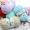 Wholesale New Design Knitting Crocheting Cheap Cotton Acrylic Blend 4 Ply Milk Yarn