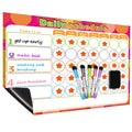 Simple Magnetic Record Children's Housework Time Weekly Calendar Plan Bonus Table
