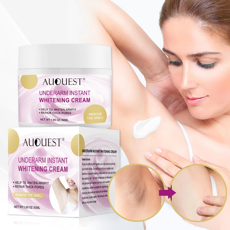 Factory Custom Beauty Whitening Cream  Underarm Armpit Face Body Knees Black Skin Brightening Cream for Sensitive Areas