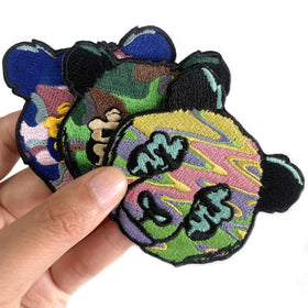 Patch Manufacturer Custom 3D Personalized Embroidery Patches Heat Press Sew on Iron on Embroidered Animal Patches for Clothing