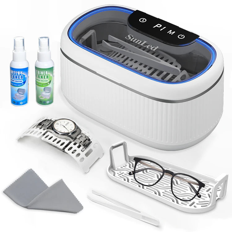Sunled Wholesale Multi Frequency 550ml Large Capacity Stainless Steel Tank Ultrasonic Cleaner for Clean with Cleaning Solution