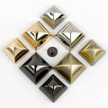 Meetee BF254 Classic 15mm Square Leather Handbag Strap Screws 15mm Alloy Decorative Rivet with Strong Buckle