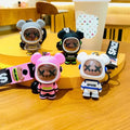 Internet Celebrity XX Space Bear Trendy Cool Key Chain Creative Men's and Women's Car Key Chain Bag Pendant Small Gift Wholesale
