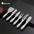 FANGYUAN Wholesale Butter Cheese Tools Full Stainless Steel 6pcs Cheese Slicer Knives Cheese Cutter Spreaders in Gift Box