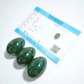 HY Natural Nephrite Wholesale Gemstone Green Natural Jade Polished Yoni Eggs Set