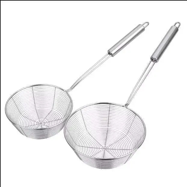 Hot Sale Household Stainless Steel Hot Pot Colander Scoop Thickened Leaky Noodle Line Metal Strainer Utensil