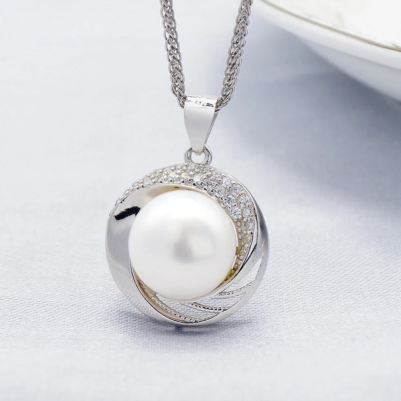 Elegant Flower Style Fashion Real Fresh Water Pearl Pendant for Necklace Women