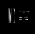 Custom Private Label New 500pcs French Straight Form Clear No C Half Cover XXXL Shell Nail Tips