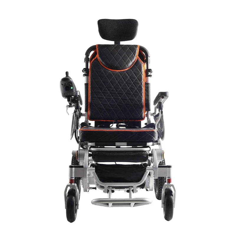 China Factory Cheap Prices 300W*2 Brushed Electric Reclining Wheelchair Aluminum Alloy Folding Power Wheelchair MegaBDM