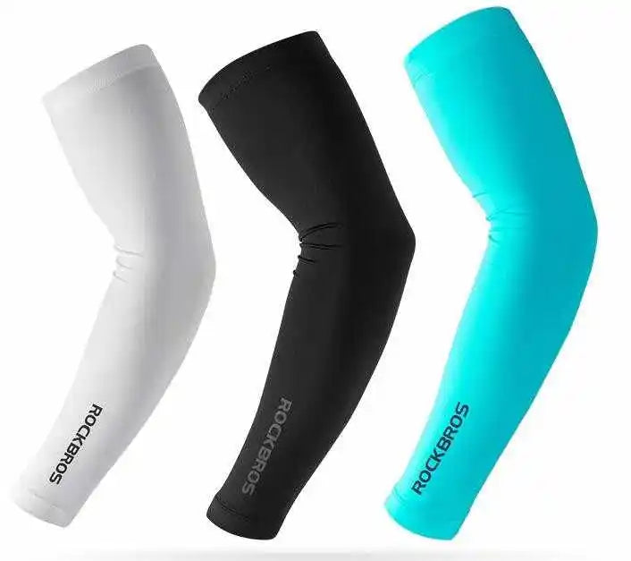 ROCKBROS Cool Arm Sleeve Sun UV Protection Cycling Arm Sleeves Breathable Anti-UV Sleevelet Custom Sports Sleeve