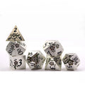 7pcs Metal D20 Dice Set for Dungeons and Dragons Pathfinder RPG Board Game D&D Accessories