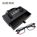 Custom Logo Luxury Reusable Hard Paper Drawer Sunglass Packaging Box Eyewear Cases & Bags