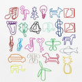 Wholesales Customized Logo Metal Rose Gold Mini Cute Shape Personalized Paperclips Custom Paper Clips