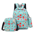 Simple Big 12-Year-Old Girls Fashion Waterproof Canvas School Backpack Diamond Lattice Pattern Zipper Closure Custom Print