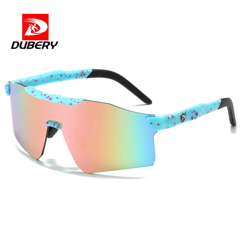 DUBERY 2026 Men's UV400 Rimless Sports Sunglasses PC Oversized Fashionable % UV Protection Outdoor Running Cycling Sunglasses