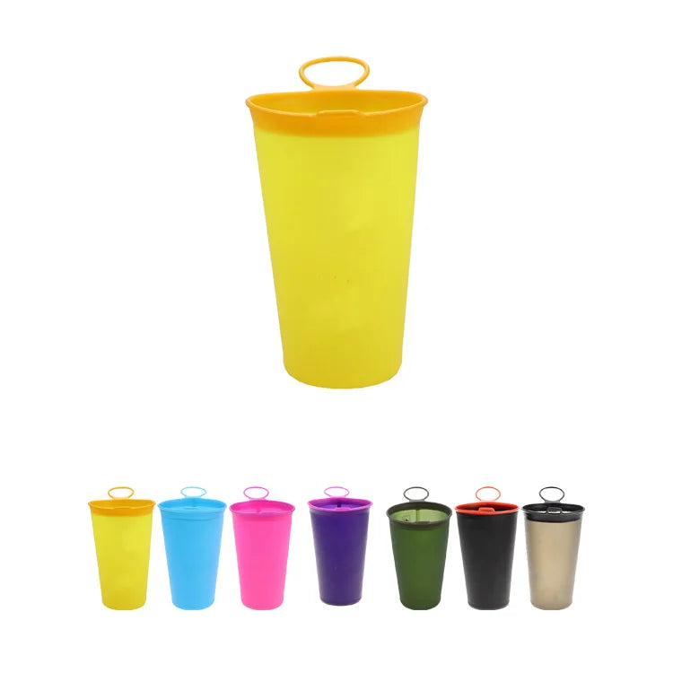 2025 New 200ml Collapsible Water Bottle TPU Outdoor Portable Reusable Folding Soft Water Cup for Business