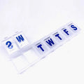 Big Size 7 Days Plastic Pill Box 23cm 7 Compartments Long Pill Box
