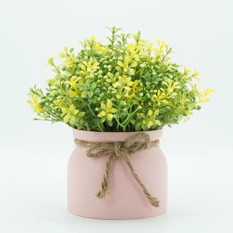Simulated Orchid Bean Small Bonsai Artificial Flower Decorations Creative Living Room Tabletop Green Plants Home Decorations