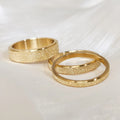 Cheap Wholesale Minimalist Stainless Steel Ring Jewelry Gold Plated  Engagement Couple Frosting Rings for Men and Women