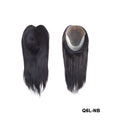 G6-NB 16" Wigs 7*9inch French Lace Germen Pu Base Invisible Hairline Top Grade Straight Brazilian Human Hair Topper for Women