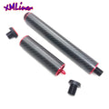 Customized Size Pool Cue Extensions Black Carbon Bullet Joint Billiards Cue Stick Extenders With Bumpers for Uni-loc/mezz Cues