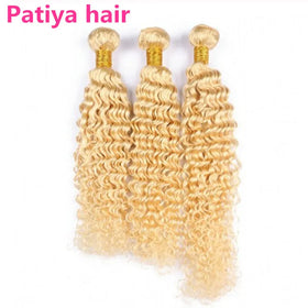 Support Drop Ship Honey Blonde Deep Curly Remy Hair 613 Bundles Human Hair Online Shop Brazilian 613 Curly Hair Extensions