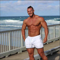 2023 Summer New Men's Sports Shorts Breathable Quick-Drying Gym Shorts Casual Mid Waist Solid Pattern Eco-Friendly Beach Pants