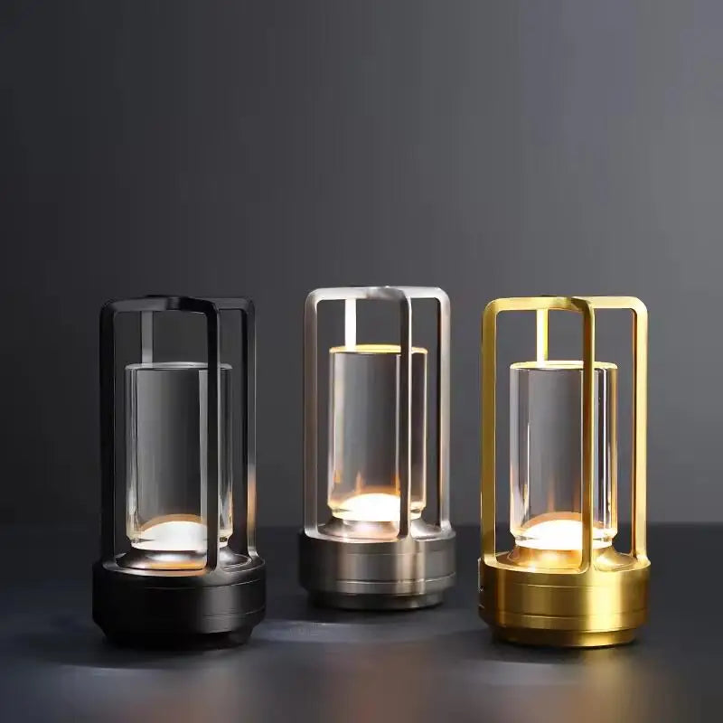Modern Home Decor Multifunctional Night Light Lantern Hot USB Motion Rechargeable Crystal Room Light Desk Multifunctional