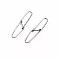 Stainless Steel Cross Lock Terminal Fishing Snap Connector Swivels & Snaps