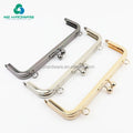 MZ Hardware Luxury Metal Purse Frame Hand Bags with Square Buckle and Kiss Clasp Waterproof and Portable Clutch Bag