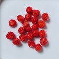 CB8104 Half Drilled Natural Red pink Carved Coral Rose Beadscoral Flower Beads MegaBDM