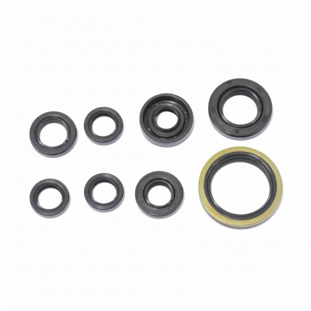 NRTeam Engine Oil Seal Kit for Yamaha WRF 250 01-13 Featuring FKM NBR PP O-Rings with Piston Seal and Packing Oil Resistance