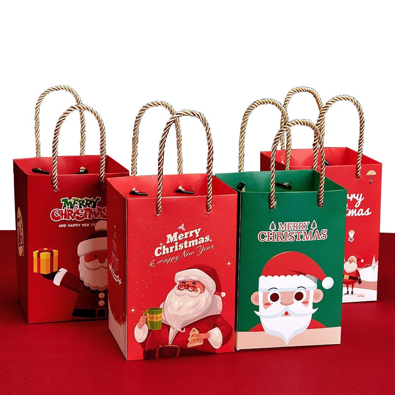 Wholesale Foldable Paper Material Customizable Christmas Gift Shop Bag with Free Design for Fashion Jewelry Packaging