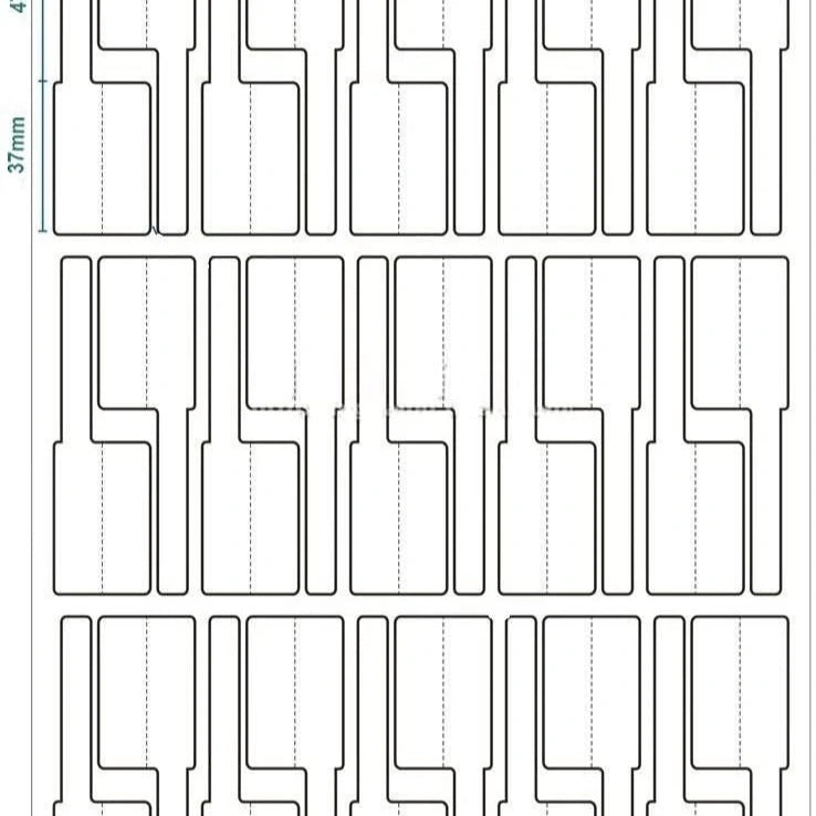 Labels Self Adhesive Part Shape Laser Printing Wire Cable Labels Waterproof Stickers 30pcs A4 Sheet Cable Label