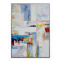Modern Simple Original Colorful Acrylic Painting Hand-painted Texture Thick Oil Abstract Canvas for Hotel Projects
