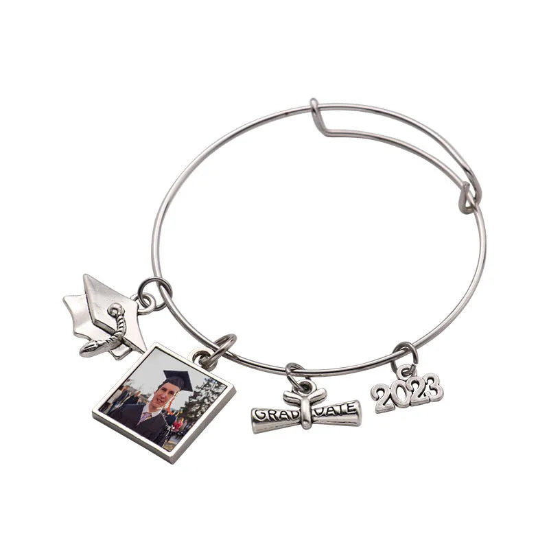 Rubysub Fashion Jewelry Sublimation Blank Bracelet DIY Printable Photo Grad Gift Sublimation Graduation Bracelet
