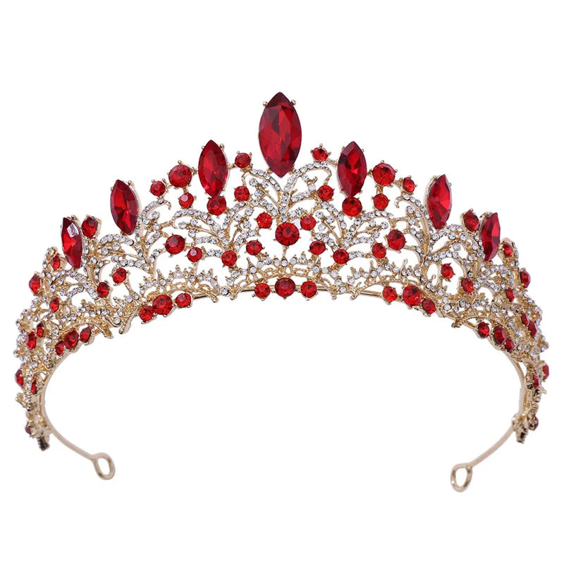 Crystal Headpiece Hair Accessories Crown Jewelry Bridal Headband Tiara Crown