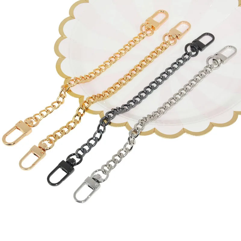 Meetee LCH-250 20cm Zinc Alloy Clasp Bag Chain Handbag Hardware Accessories Purse Shoulder Strap Replacement Wristlet Chains