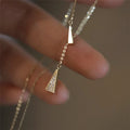 2025 Waterproof 925 Sterling Silver Material Gold Color Fashion Friendship Necklace