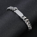 Wholesale Stainless Steel Miami Cuban Link Bangle Chunky Bracelet for Eagraving Laser Printing Bracelets Men Supplier