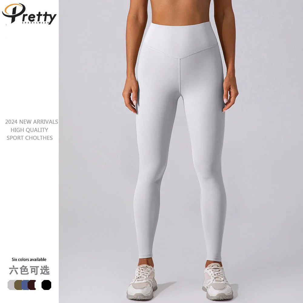 2024 New Arrivals Push up Hip Lift Skin-friendly Tummy Control High Waist Quick-dry Breath Comfortable Leggings