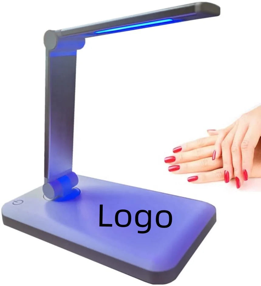 20W 405nm UV LED Nail Lamp with Dual Light Source Rechargeable USB Mini Gel Lamp for Nail Art Manicure