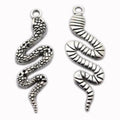 100pcs/lot Snake Metal Charms Pendant Handmade DIY Necklace Earring for Jewelry Making Accessories