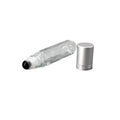 2026 Natural Rock Crystal Amber Glass Roll on Bottles for Headache Relief 10ml Essential Oil Perfume Roller Vials With Roller Ball