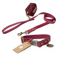 Wholesale Soft New Designer Luxury Waterproof PVC Custom Pet Dog Collars & Leashes Personalized With Poop Bag