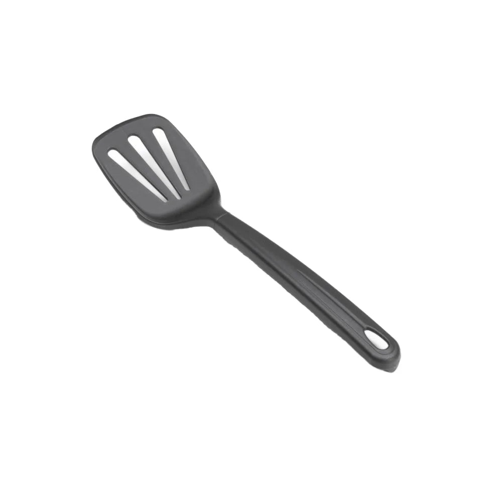 Tomatto Italy Kitchen Premium Customizable PP Cookware Eco-Friendly Dishwasher Safe Black Long Turner Plate Fried Shovel Utensil