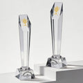 Factory Cheap Price Printing Plaque Blank Crystal Award Glass Trophy Awards Crystal Trophy for Laser Engraving