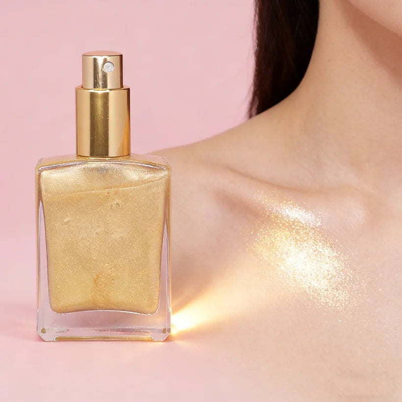 Body Shimmer Oil Cosmetics Cream Bronzer Shimmer Makeup Private Label Liquid Highlighter