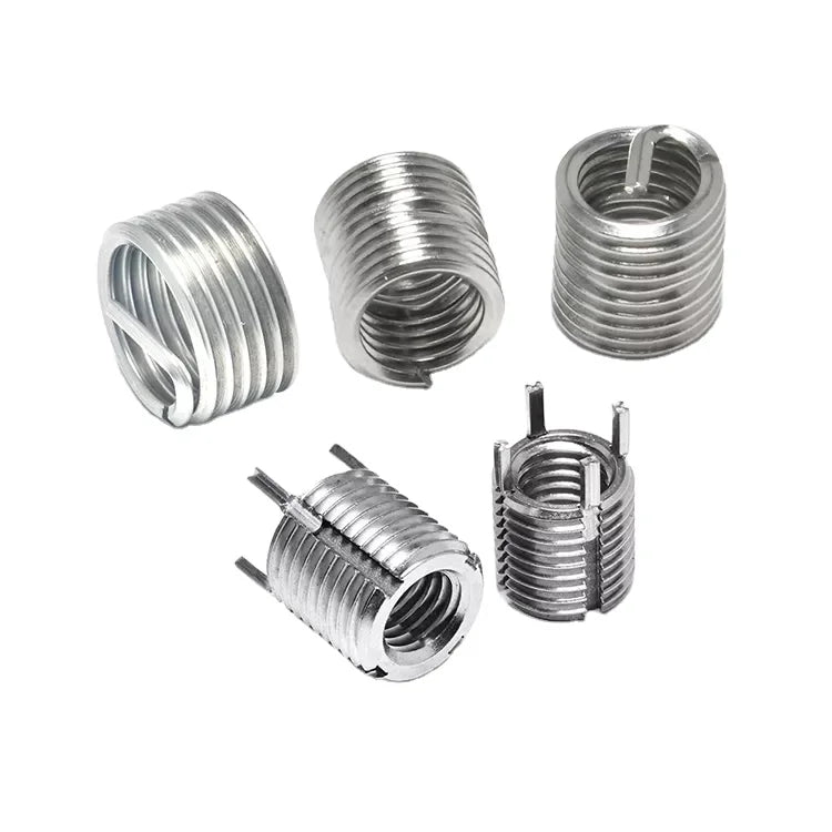 M5*0.8 Industrial Keensert Stainless Steel Zinc Alloy Key Locking Thread Insert Fasteners Shoulder Washer 15mm Length